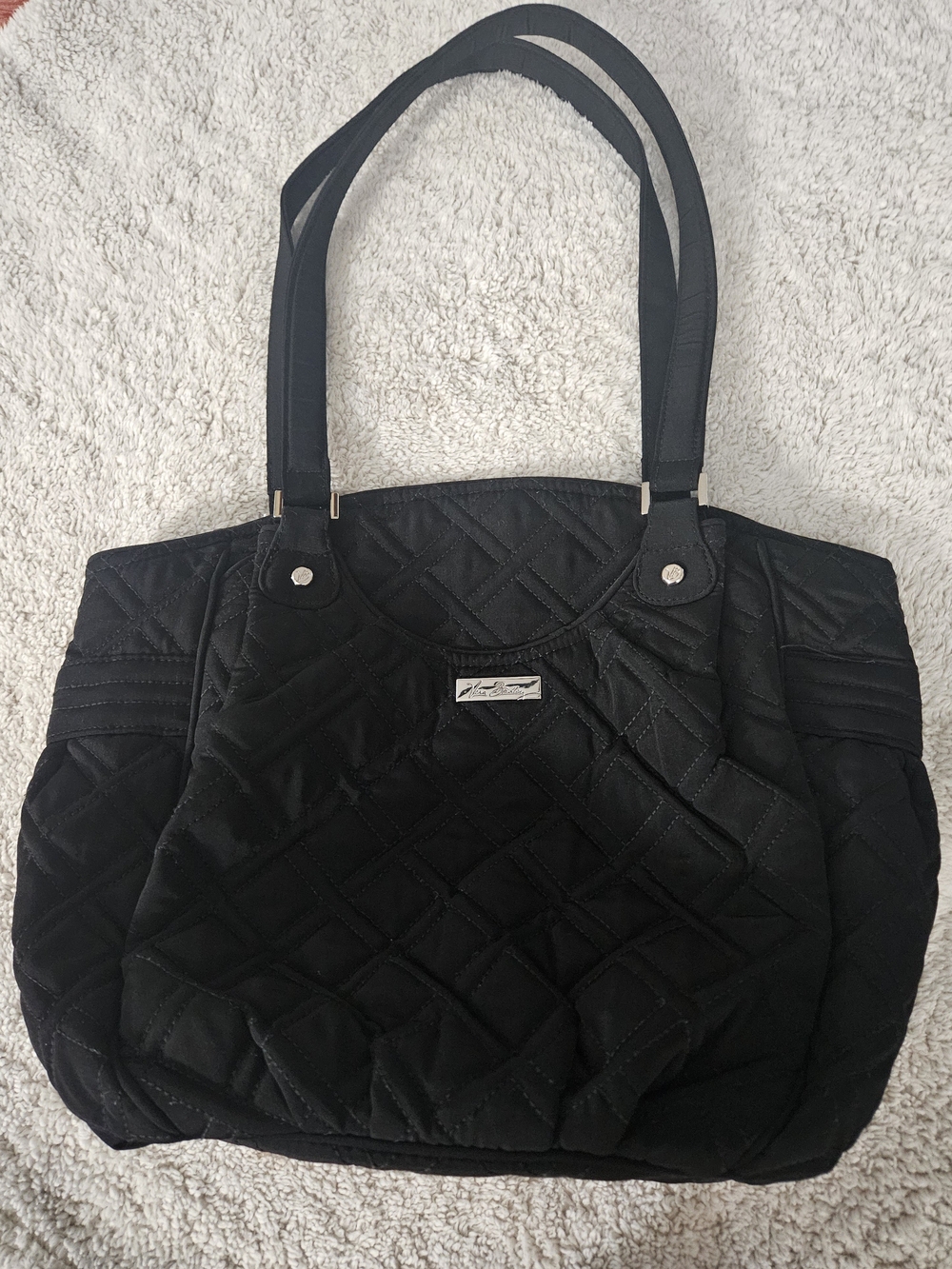 Vera Bradley Black Quilted Tote